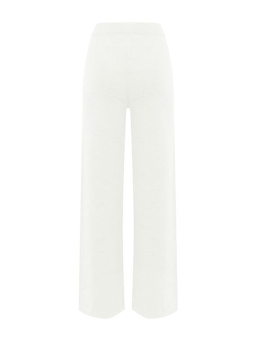 Pantalone epopea in lana bianco MAX MARA LEISURE | 2426336038600001